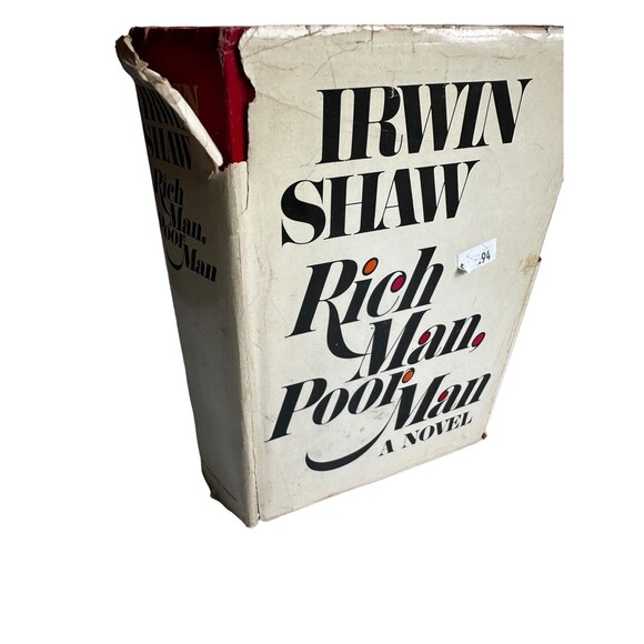 Rich Man Poor Man A Novel IRWIN SHAW Hardcover Red Dust Jacket - Picture 2 of 16